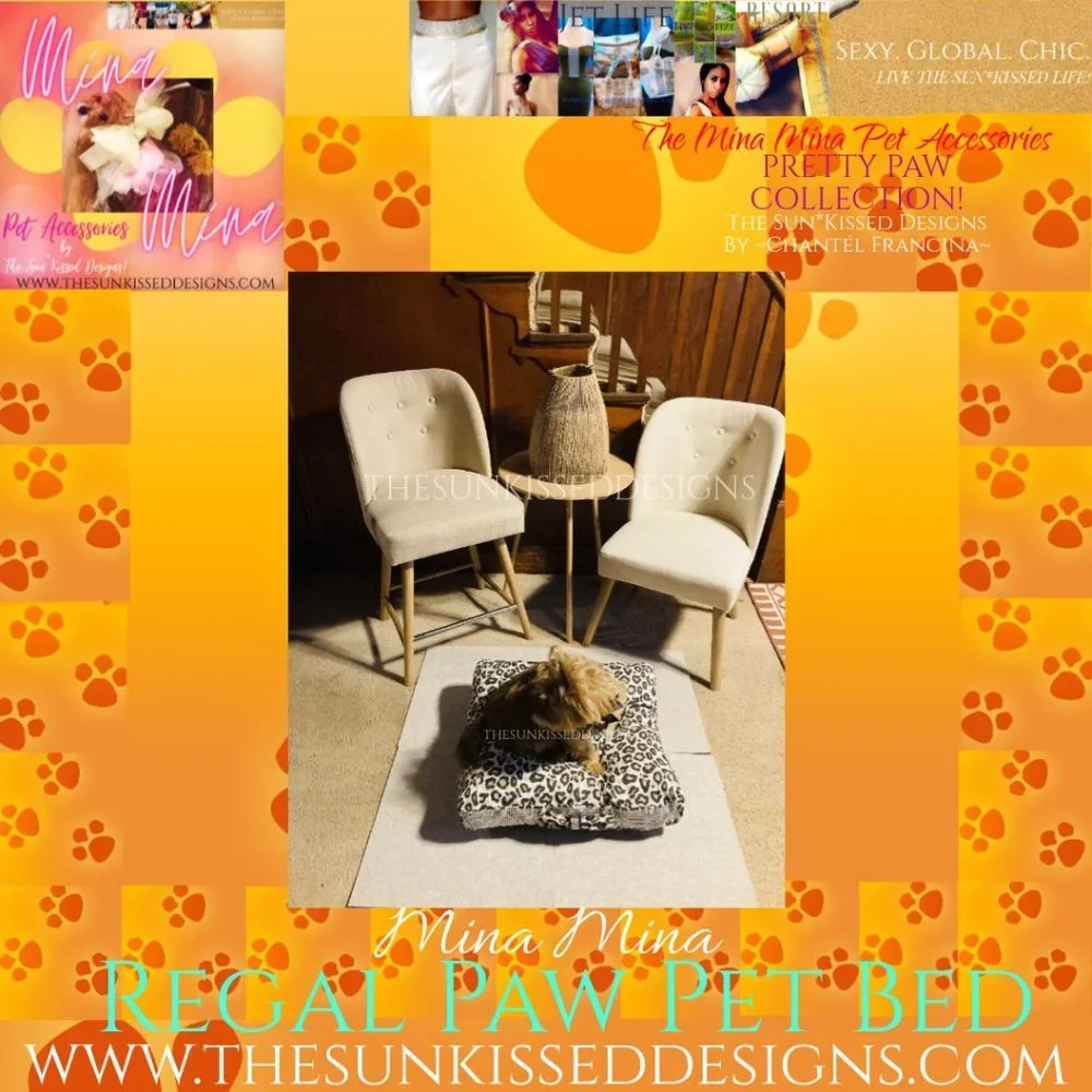 2 Mina Mina Regal Paw Pet Beds By~The Sun*Kissed Designs